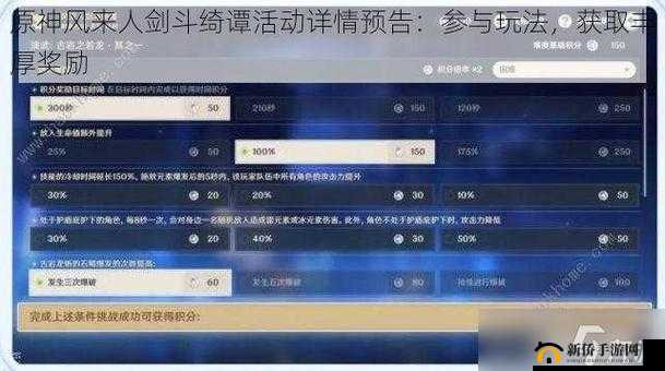 原神风来人剑斗绮谭：活动全指南与玩法揭秘