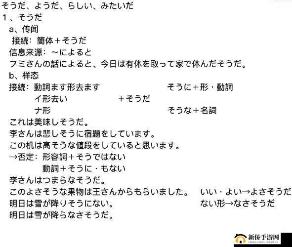 ようだそうだらしい-新的语言现象探索