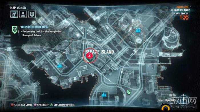 蝙蝠侠阿卡姆骑士完美犯罪位置解析
