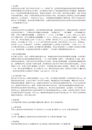 十大免费网站推广之方法大全