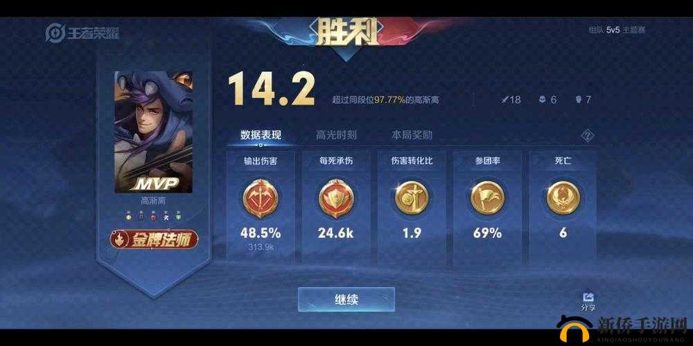 王者荣耀花落精彩解说 高渐离主宰 5v5 对战全程高能