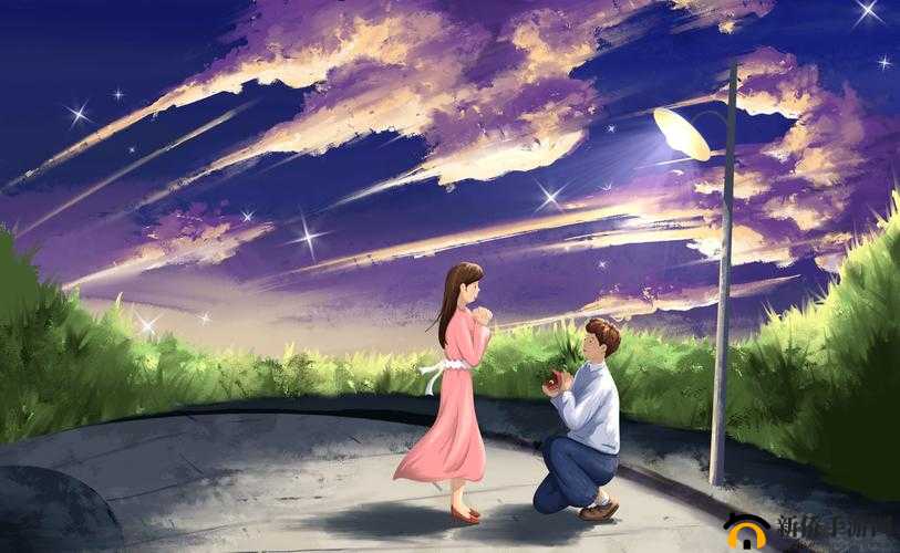 甜蜜互动：双人插画的浪漫故事