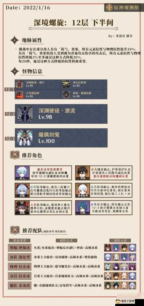原神深境螺旋11-2层实战攻略：打法技巧与流程解析