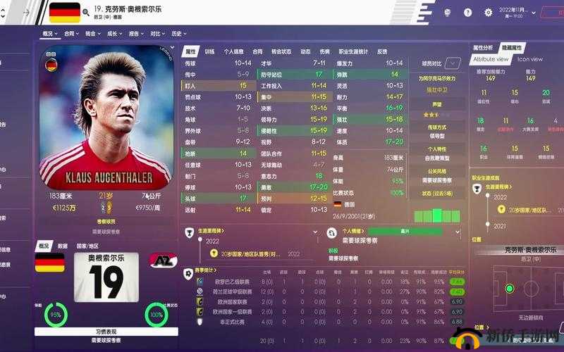 足球经理2021：球员数据解析与策略洞察