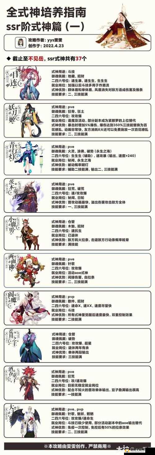 阴阳师：热门式神技能详解攻略大全