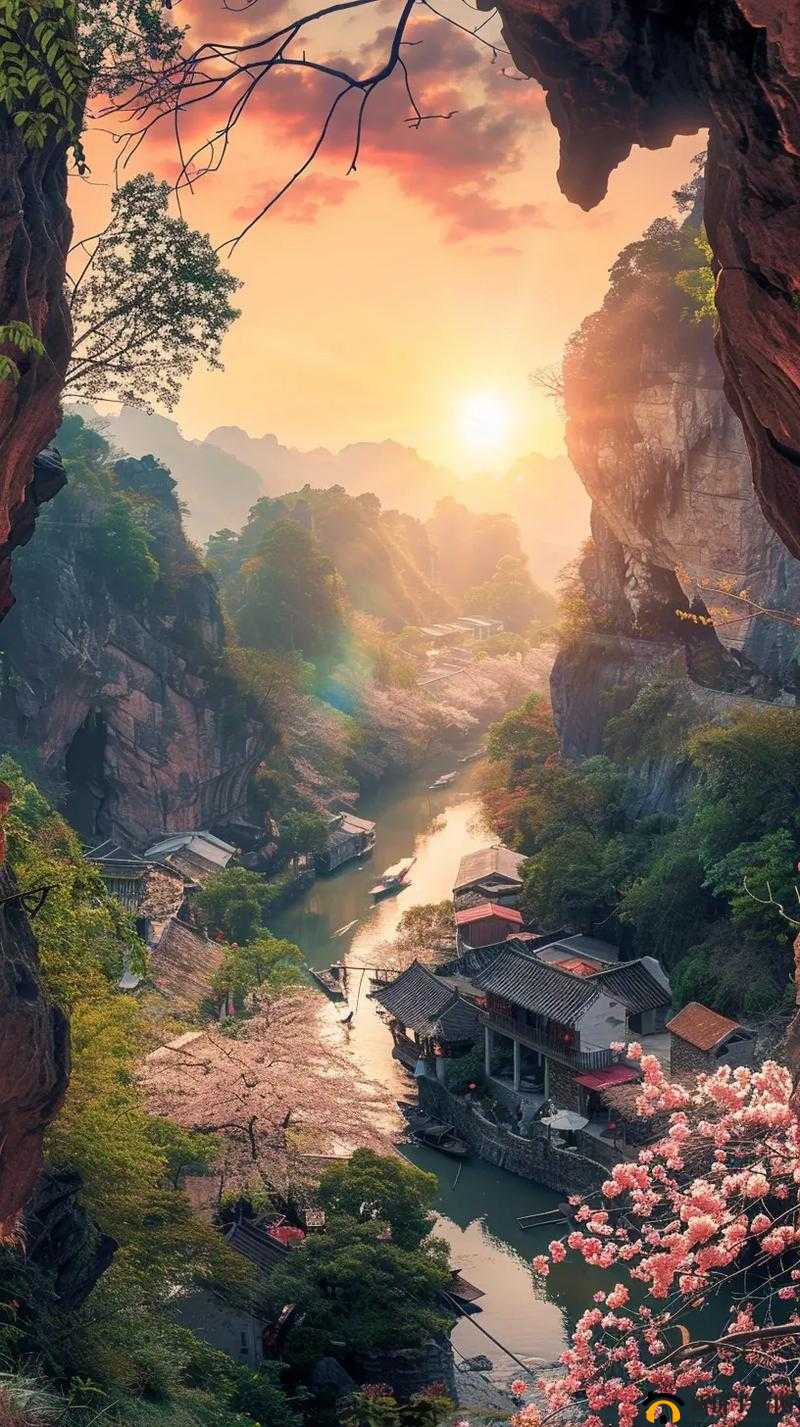 桃花洞口已是溪水潺潺：探寻世外桃源的清幽美景
