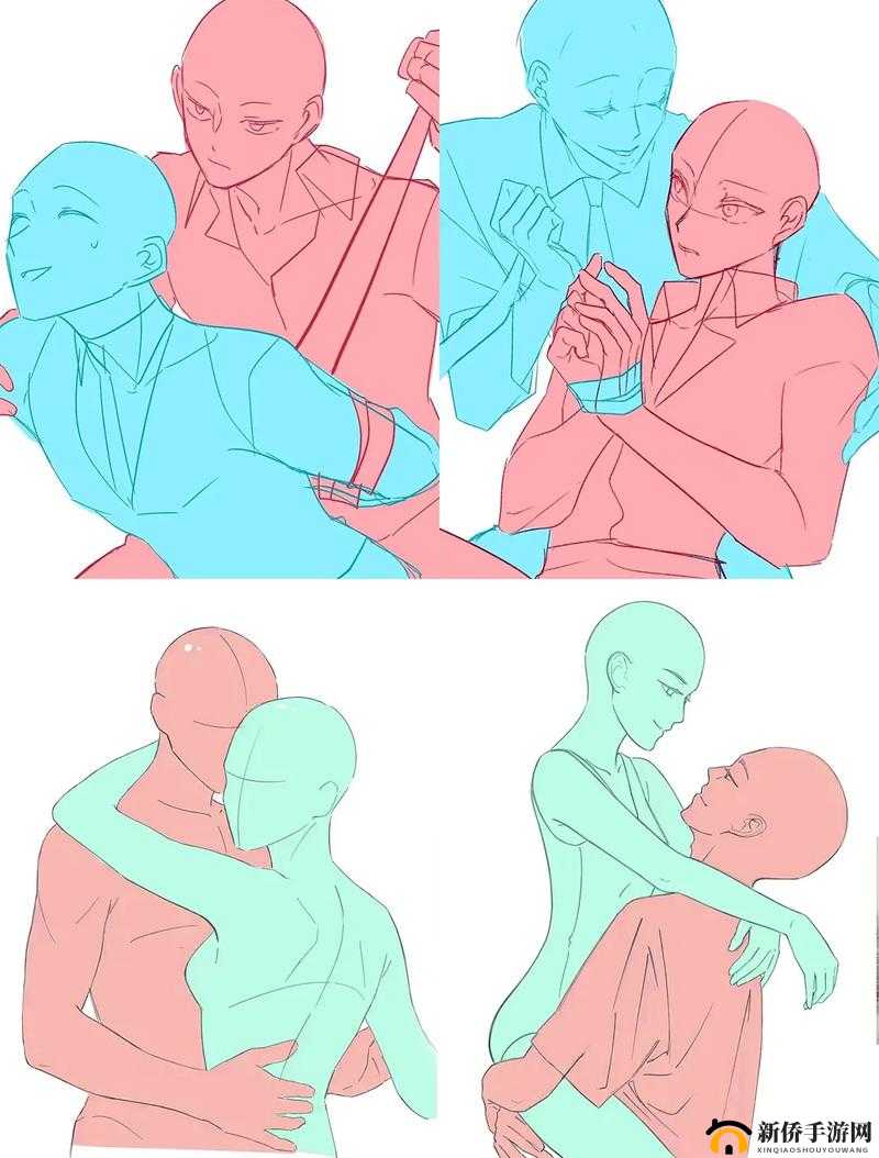 双人互动插画图片视频：精彩互动的美妙呈现