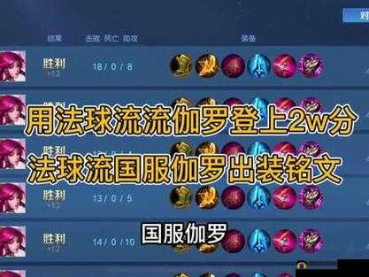 王者荣耀伽罗出装全攻略，详解伽罗装备搭配与战术运用