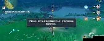 如何在原神中完美拍摄誓言岬视角下的鹰翔海滩景色？任务攻略全揭秘！